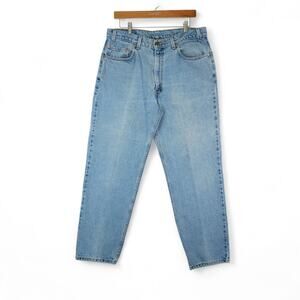 Vtg 90s Levis 550 Jeans Mens 36x30 Fits 34x30 Blue Relaxed Fit Baggy Distressed